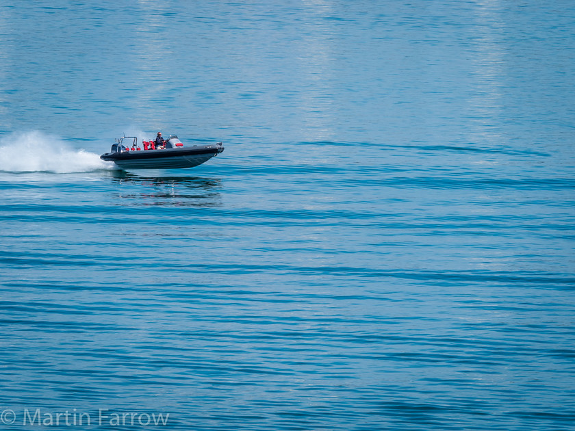 Airborne 
 Rib leaping out of the water at speed 
 Keywords: Cowes, RIB, Solent, boat, boats, bounce, fast, flying, motor, ocean, powerboat, powerboats, sea, speed, spray, water, waves, wet