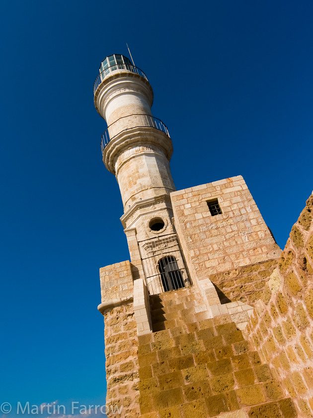 Greek-Lighthouse-Xania 
 Xania lighthouse 
 Keywords: Xania Harbour, Crete, Greece, lighthouse,sea,shore,ocean,guiding