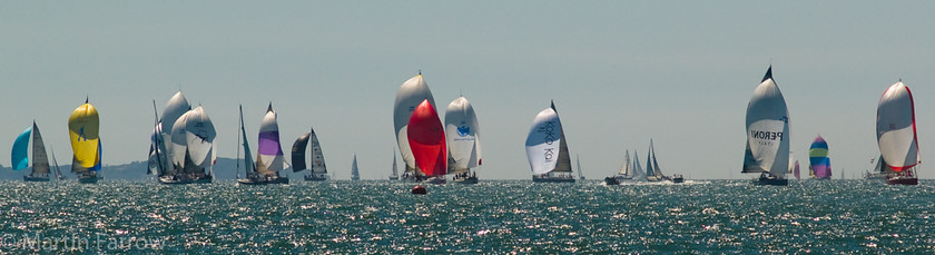 Racing-Panorama 
 Panorama of racing yachts with spinnakers 
 Keywords: Cowes Week, boats,yacht,sail,spinnaker,race,racing,colour