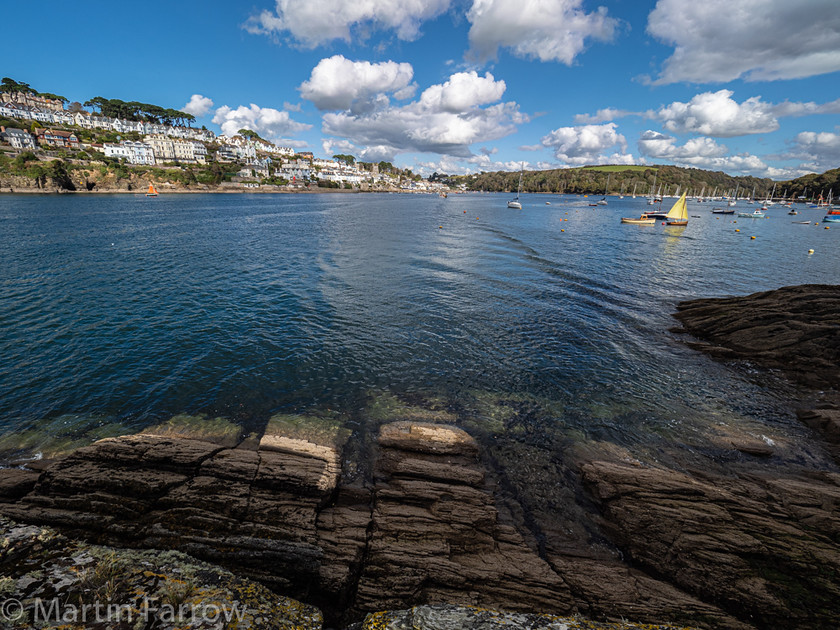 9292424-HDR 
 OLYMPUS DIGITAL CAMERA 
 Keywords: Cornwall, Fowey, Liskeard, Polruan, autumn, boats, coast, estury, river, sea, shore, village, water